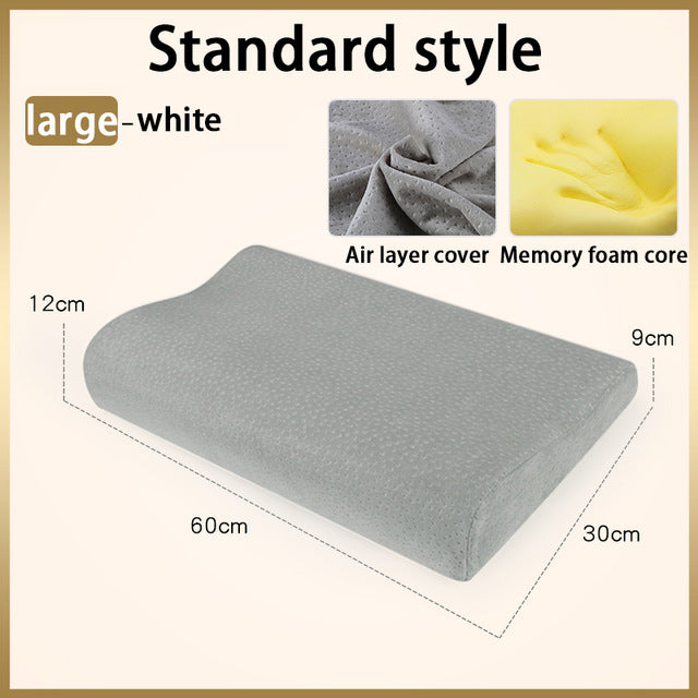 Memory Foam Neck Pillow Orthopedic Cervical Coccyx Massager Pillows For Sleeping Slow Rebound Health Care Pain Release Bedding