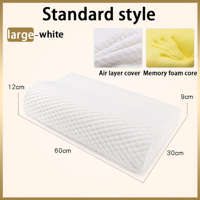 Memory Foam Neck Pillow Orthopedic Cervical Coccyx Massager Pillows For Sleeping Slow Rebound Health Care Pain Release Bedding