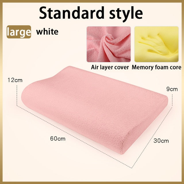Memory Foam Neck Pillow Orthopedic Cervical Coccyx Massager Pillows For Sleeping Slow Rebound Health Care Pain Release Bedding