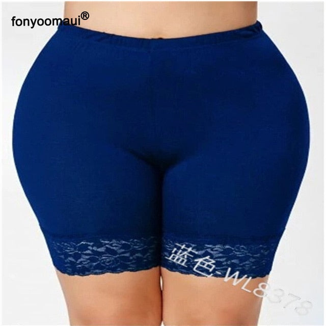 S-5XL Large Size Women Summer leggings high waist Lace Short boho feminino Trouser panties high waist mujer Bottoming Pants