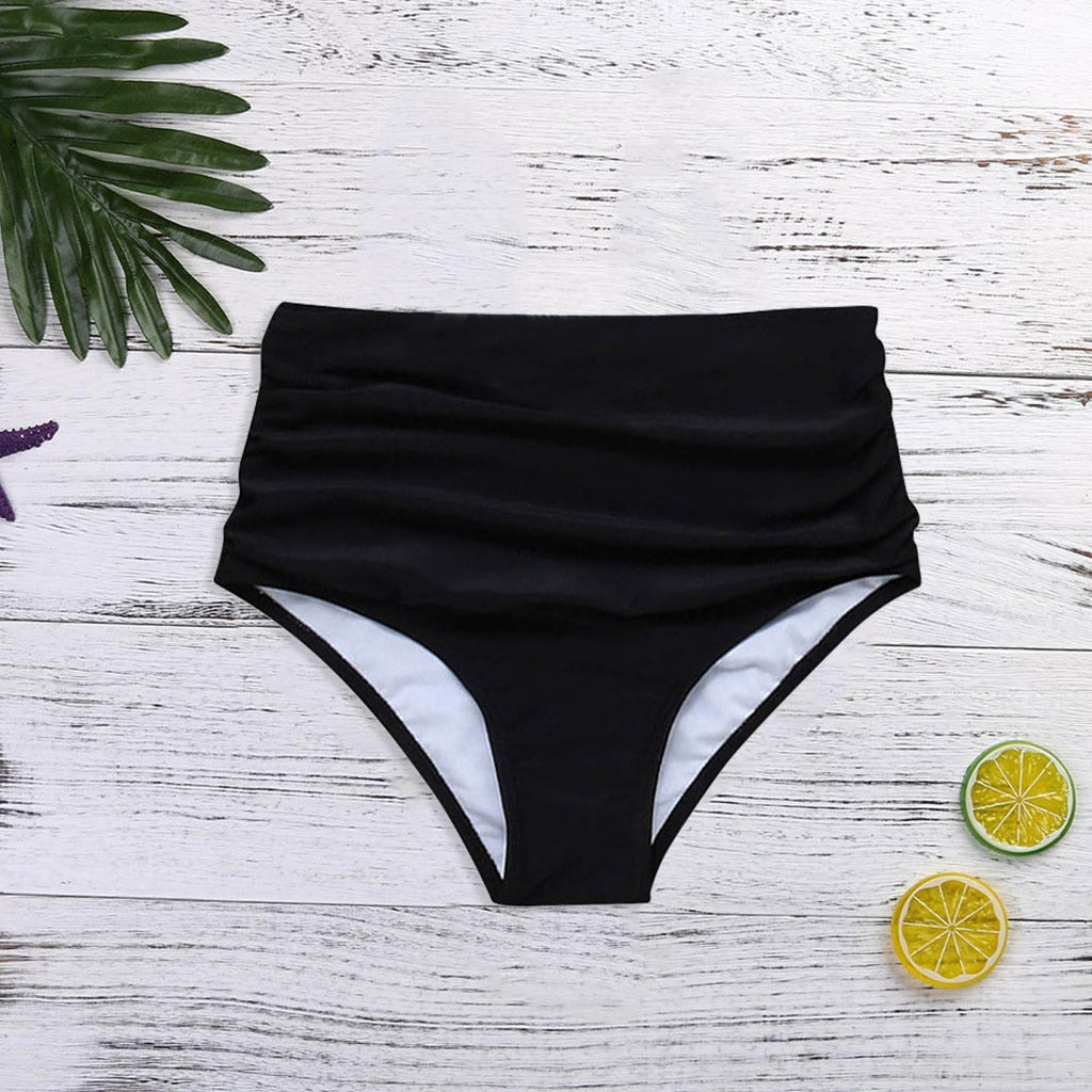 Female Bikini Shorts Bottom Bikinis 2020 Mujer Underwear High Waist Swim Panties Print Women Summer Swimwear Bathing Pants