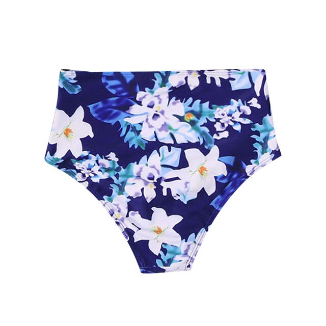 Female Bikini Shorts Bottom Bikinis 2020 Mujer Underwear High Waist Swim Panties Print Women Summer Swimwear Bathing Pants