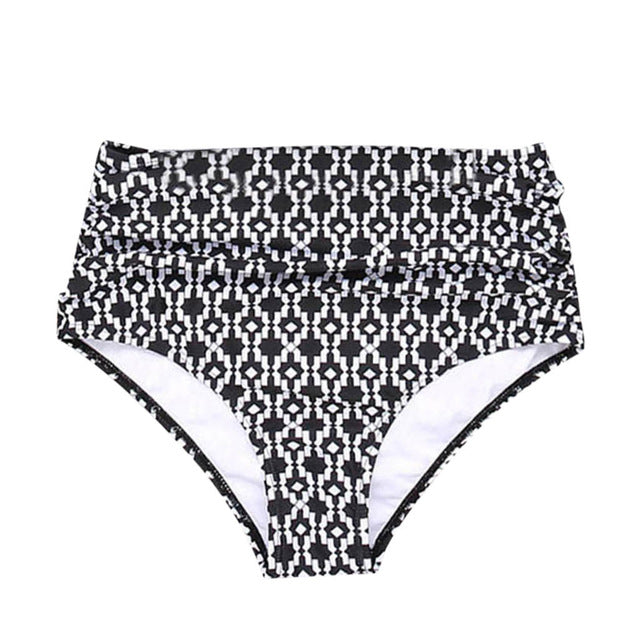 Female Bikini Shorts Bottom Bikinis 2020 Mujer Underwear High Waist Swim Panties Print Women Summer Swimwear Bathing Pants