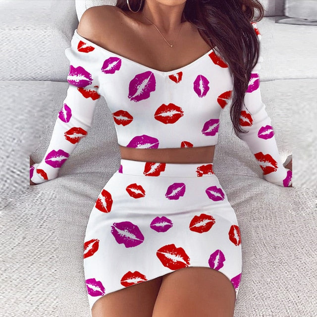 Striped V Neck Slim Knit Soft Summer Dress Women 2020 Spring Off the Shoulder Long Sleeve Mini Dress Elegant Ladies Party Dress