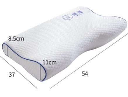 Mlily Memory Foam Bed Orthopedic Pillow for Neck Pain Sleeping with Embroidered Pillowcase 60*30cm