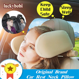 Car Seat Headrest Pillow Travel Rest Neck Pillow Support Solution For Kids Pillow And Adults Auto Seat Head Cushion Car Pillow