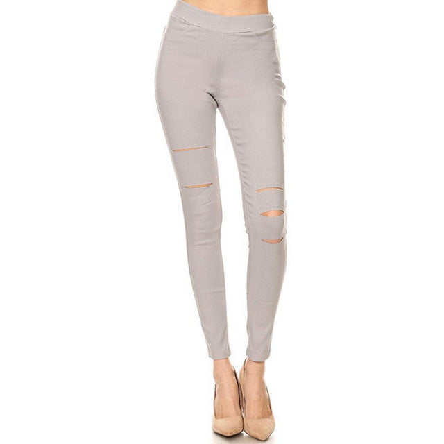 Newest Leggings Black Jeans Woman High Waist Push Up Skinny Ripped Jeans Denim Pant Sexy Ladies Jeans Femme Women Trousers