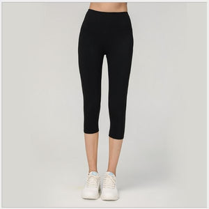 Obrix Sport Fashion Female Fitness Set Sleeveless Fitting Short Top Slinky Calf Length Leggins Health Running Jogging Dance Set